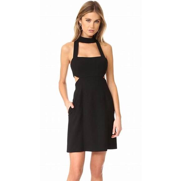 JILL STUART Black Cutout Mini Dress Size 2 - Picture 1 of 6